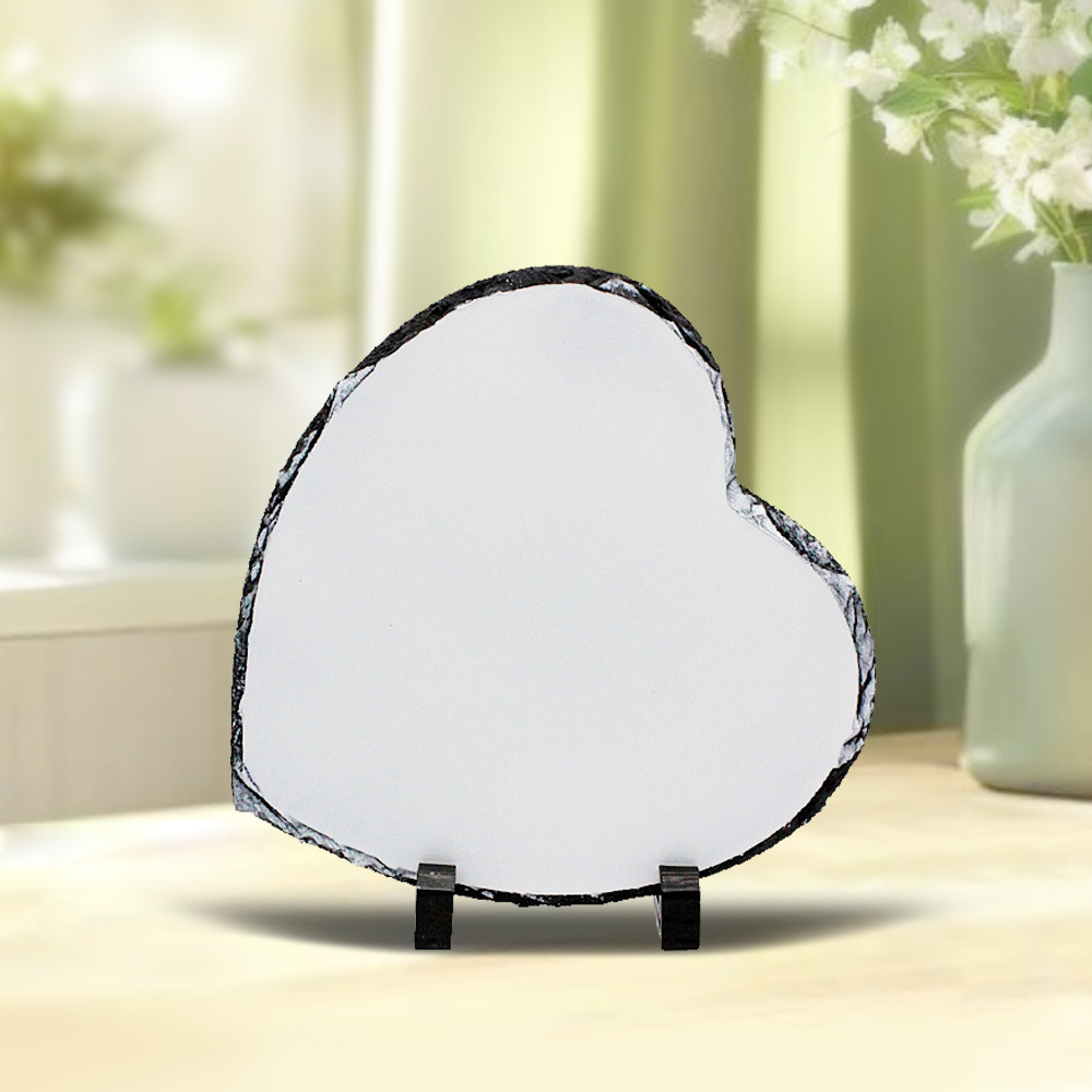 Sublimation Natural Rocks Photo Slate Panel DIY Heat Press Printing Photo Frame Home Decoration