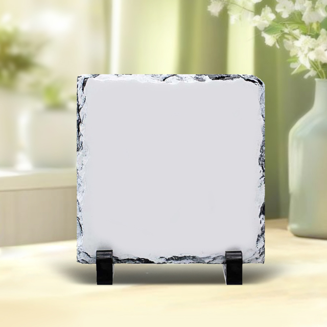 Sublimation Natural Rocks Photo Slate Panel DIY Heat Press Printing Photo Frame Home Decoration