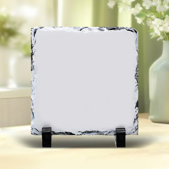 Sublimation Natural Rocks Photo Slate Panel DIY Heat Press Printing Photo Frame Home Decoration