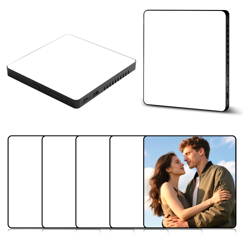 Sublimation Music Fridge Magnet Blank PET Sheet for DIY Heat Press Printing Versatile Functions | Wireless Audio & Magnetic Decor