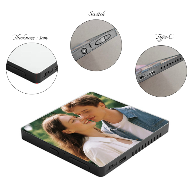 Sublimation Music Fridge Magnet Blank PET Sheet for DIY Heat Press Printing Versatile Functions | Wireless Audio & Magnetic Decor