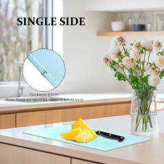 Sublimation Glass Cutting Board Custom Printed Glass Blank Mildew Proof Easy to Clean Cutting Board for Kitchen