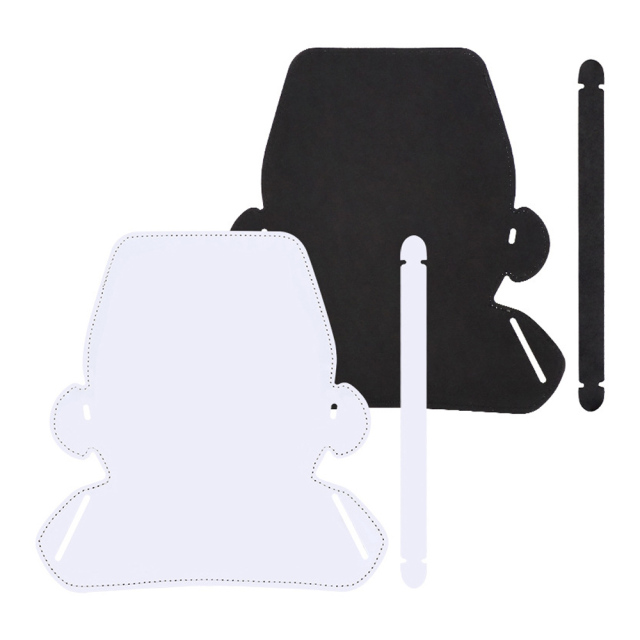 New Heat Transfer Glasses Bag White PU Glasses Case for Customized Printing Storage Bag