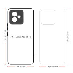 For Huawei Series Sublimation 2D TPU Phone Case Heat Press Printing Phone Cover With Aluminum Insert for Honor Power 5G, Huawei Enjoy 80, Honor X60 GT 5G, Honor GT Pro 5G,Honor 400 Lite 5G