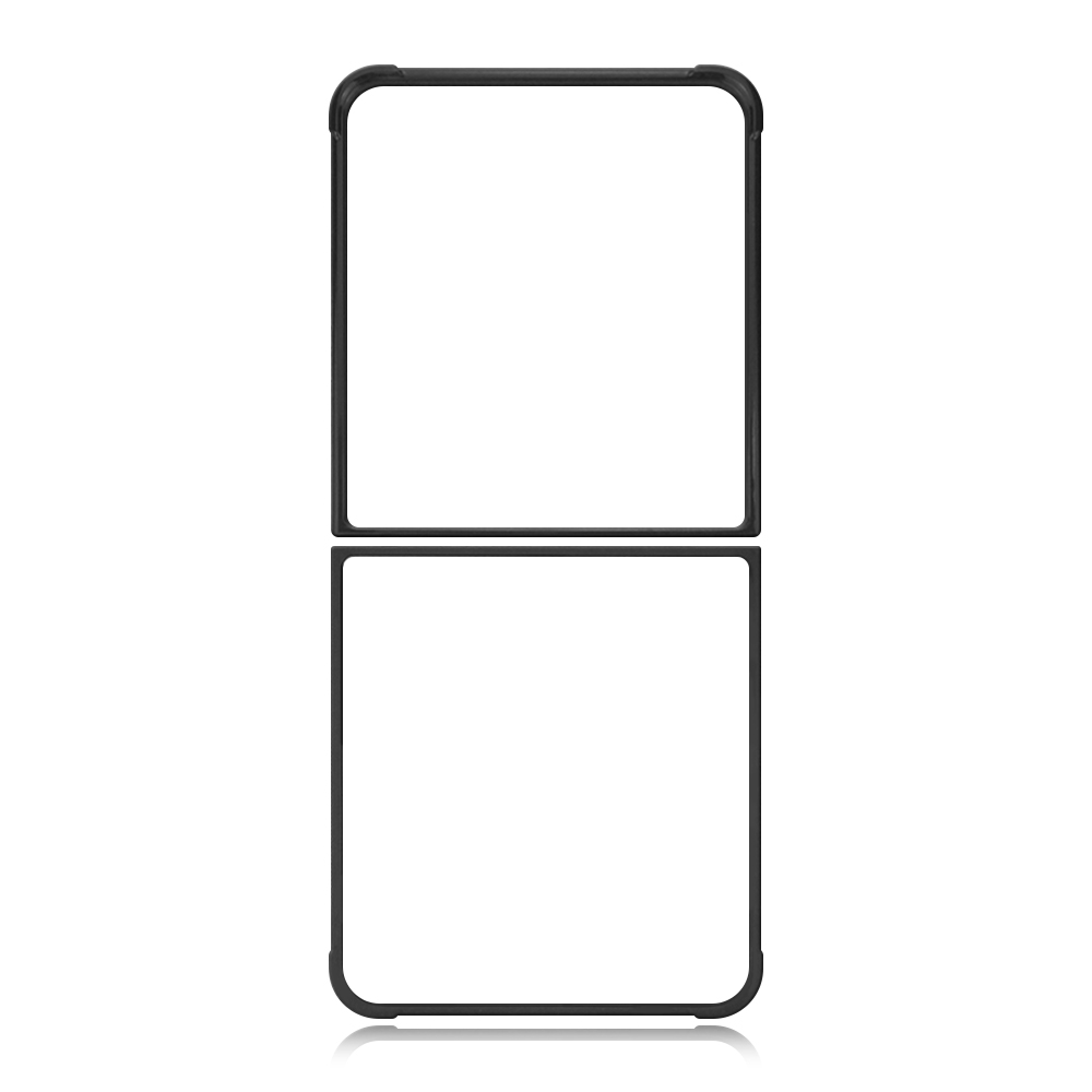 For Samsung Galaxy Z Flip Series, Z Flip 7 Sublimation Blank 2D TPU Phone Case Four Corner Anti-Drop DIY Phone Shell With Aluminum Insert