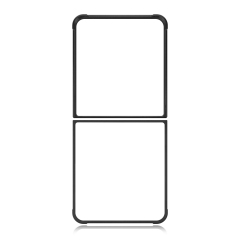 For Samsung Galaxy Z Flip Series, Z Flip 7 Sublimation Blank 2D TPU Phone Case Four Corner Anti-Drop DIY Phone Shell With Aluminum Insert