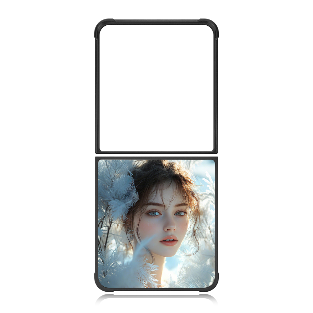 For Samsung Galaxy Z Flip Series, Z Flip 7 Sublimation Blank 2D TPU Phone Case Four Corner Anti-Drop DIY Phone Shell With Aluminum Insert