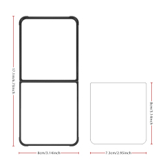 For Samsung Galaxy Z Flip Series, Z Flip 7 Sublimation Blank 2D TPU Phone Case Four Corner Anti-Drop DIY Phone Shell With Aluminum Insert