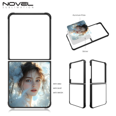 For Samsung Galaxy Z Flip Series, Z Flip 7 Sublimation Blank 2D TPU Phone Case Four Corner Anti-Drop DIY Phone Shell With Aluminum Insert