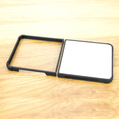 For Samsung Galaxy Z Flip Series, Z Flip 7 Sublimation Blank 2D TPU Phone Case Four Corner Anti-Drop DIY Phone Shell With Aluminum Insert