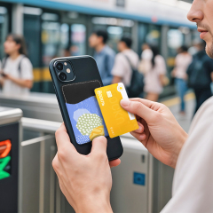 New Arrival Sublimation Blank PU Leather Card Holder Adhesive Style for Phone with Canvas White Cover to Print