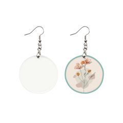 Sublimation Acrylic Earring Clear DIY Ear Rings Decoration