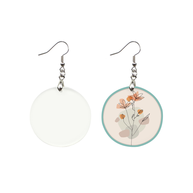 Sublimation Acrylic Earring Clear DIY Ear Rings Decoration