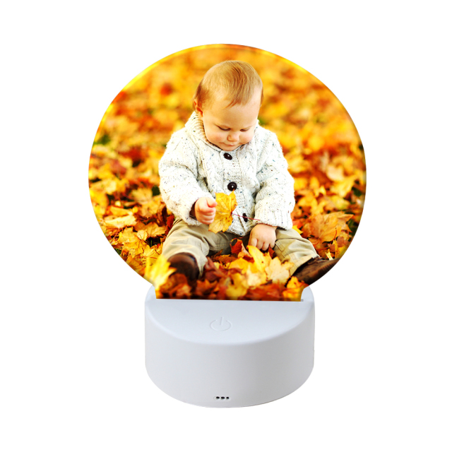 Sublimation Acrylic LED Night Light -Heart/ Round/ Square/ Rectangle