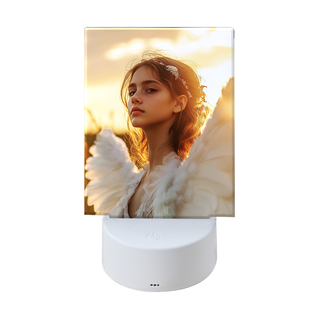 Sublimation Acrylic LED Night Light -Heart/ Round/ Square/ Rectangle Acrylic Photo Frame Acrylic Decoration