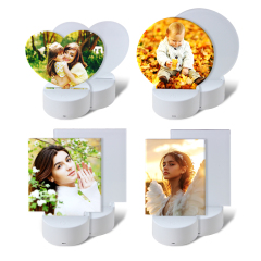 Sublimation Acrylic LED Night Light -Heart/ Round/ Square/ Rectangle