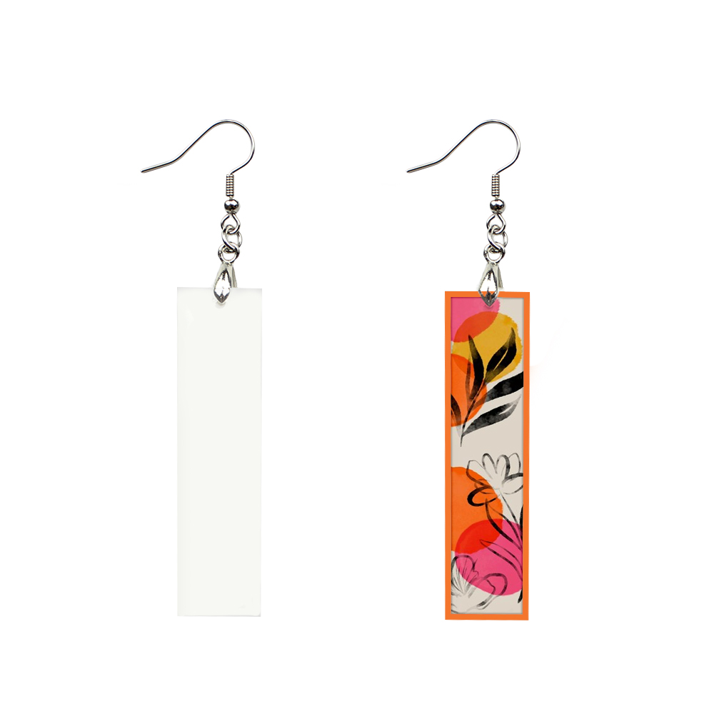 Sublimation Acrylic Earring Clear DIY Ear Rings Decoration jewelry