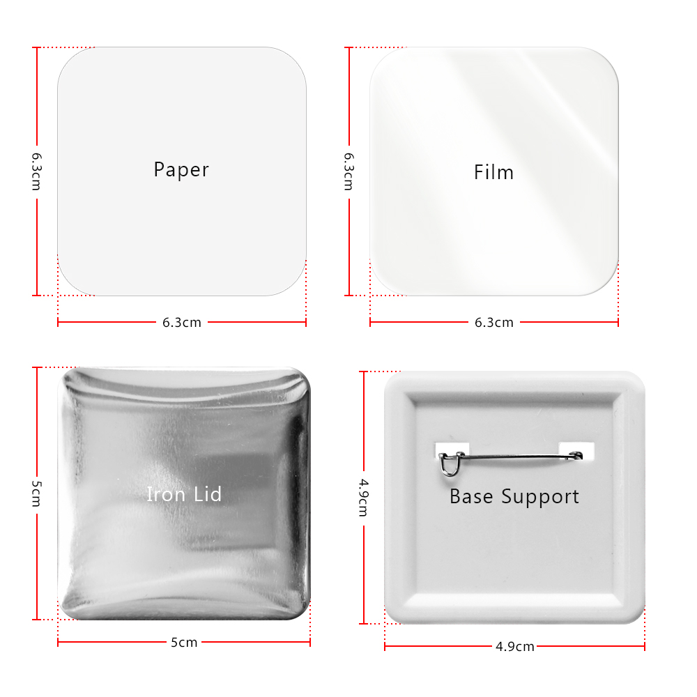 Trending Now! Sublimation Portable Manual Plastic Badges/Pins Making Machine Complete Set