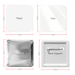 Trending Now! Sublimation Portable Manual Plastic Badges/Pins Making Machine Suitable for Different Shapes