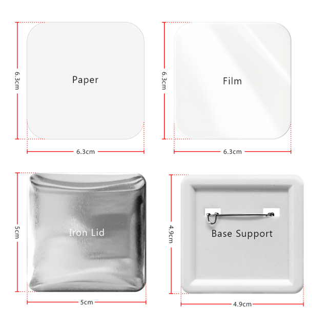 Trending Now! Sublimation Portable Manual Plastic Badges/Pins Making Machine Suitable for Different Shapes