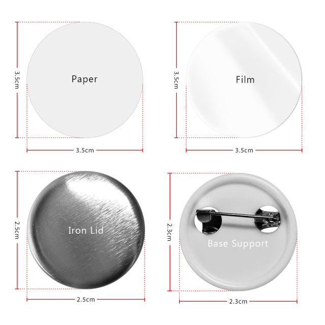 Trending Now! Sublimation Portable Manual Plastic Badges/Pins Making Machine Suitable for Different Shapes