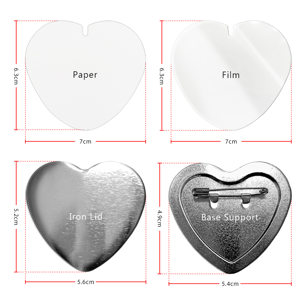 Trending Now! Sublimation Portable Manual Plastic Badges/Pins Making Machine Complete Set