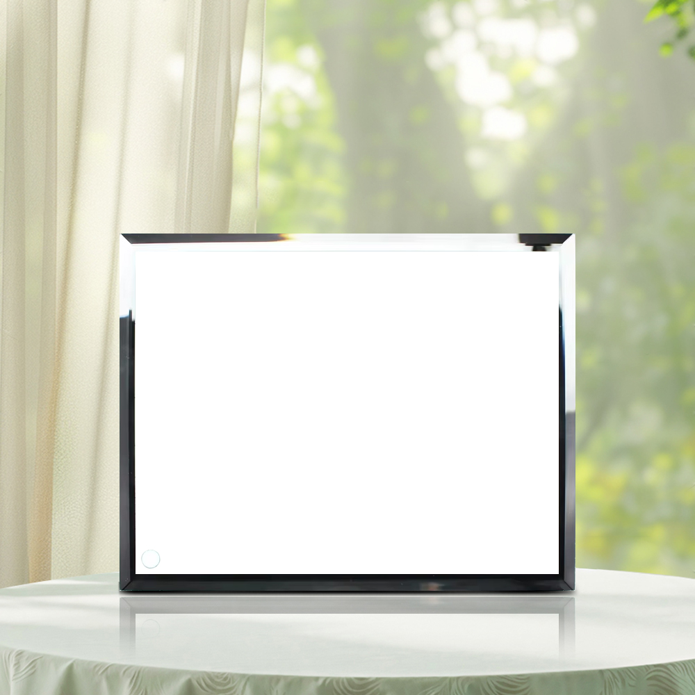 Mirror Edge Custom Photo Printing Frame Blank Sublimation Heat Press Thermal Transfer Glass Photo Frames Collections