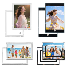Mirror Edge Custom Photo Printing Frame Blank Sublimation Heat Press Thermal Transfer Glass Photo Frames Collections