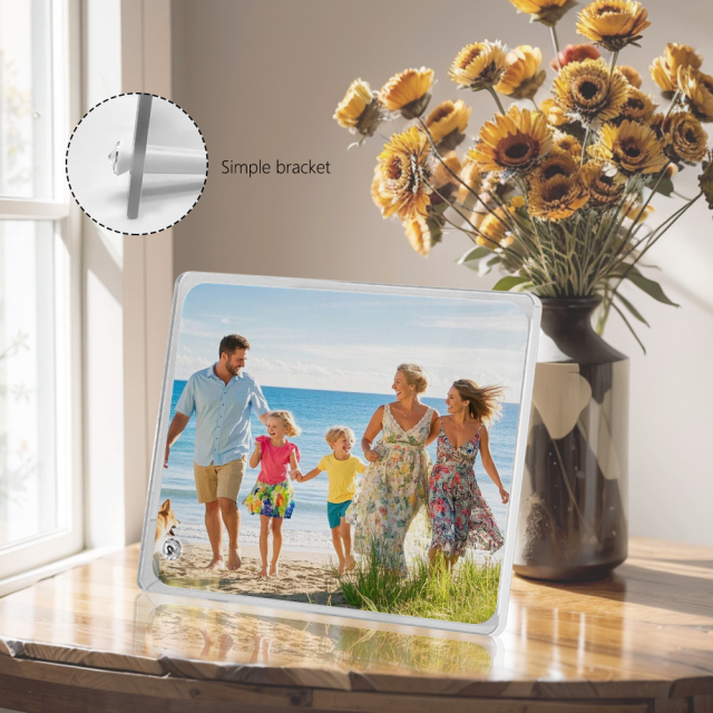 Mirror Edge Custom Photo Printing Frame Blank Sublimation Heat Press Thermal Transfer Glass Photo Frames Collections