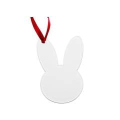 Cute Heat Transfer Sublimation Arylic Easter Decor - Egg & Bunny Acrylic Hangers for Home
