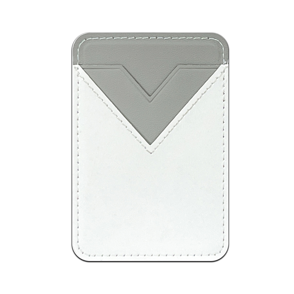 New Arrival Sublimation Blank PU Leather Card Holder Adhesive Style for Phone with Canvas White Cover to Print