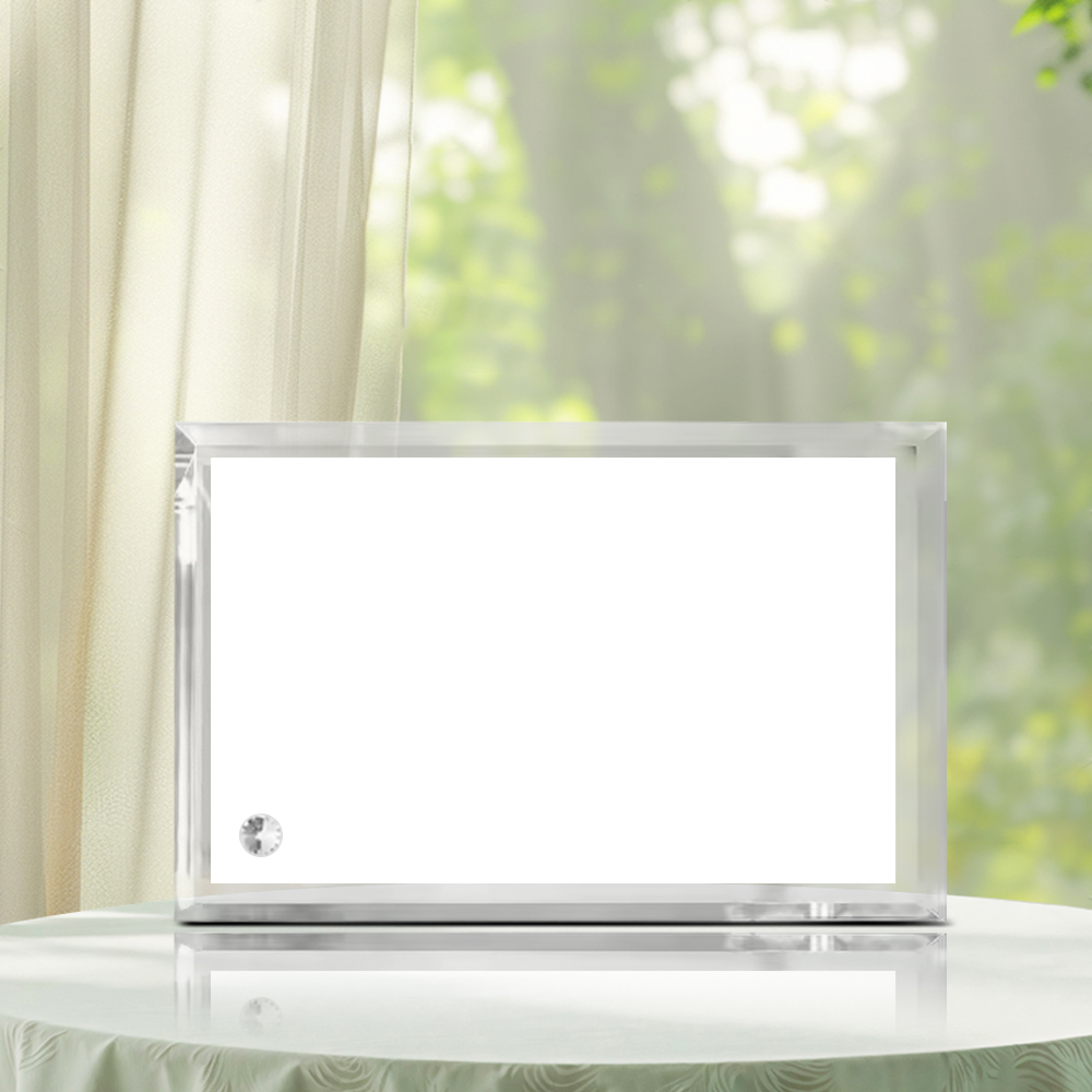 Mirror Edge Custom Photo Printing Frame Blank Sublimation Heat Press Thermal Transfer Glass Photo Frames Collections