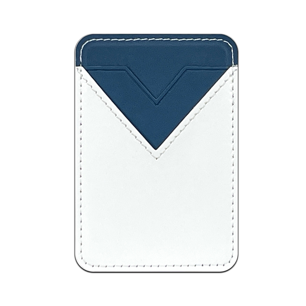 New Arrival Sublimation Blank PU Leather Card Holder Adhesive Style for Phone with Canvas White Cover to Print