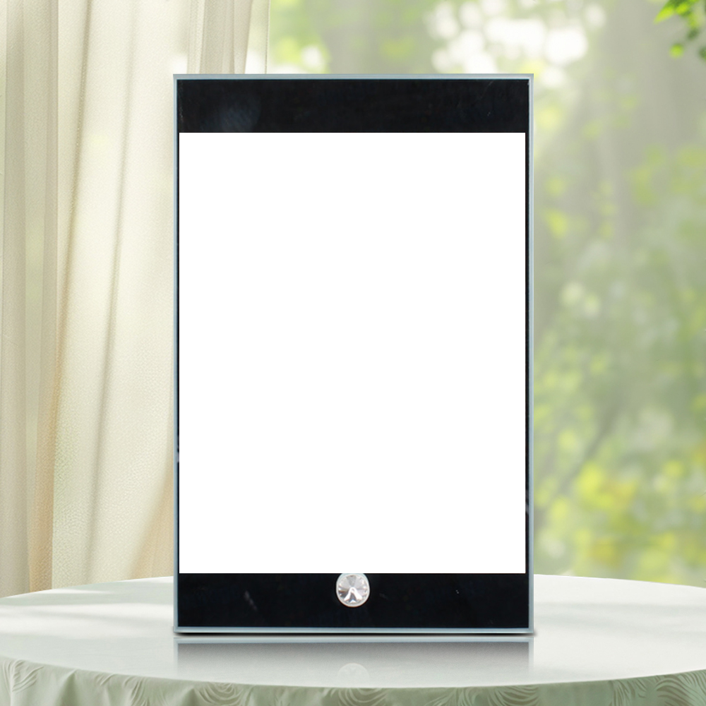 Mirror Edge Custom Photo Printing Frame Blank Sublimation Heat Press Thermal Transfer Glass Photo Frames Collections