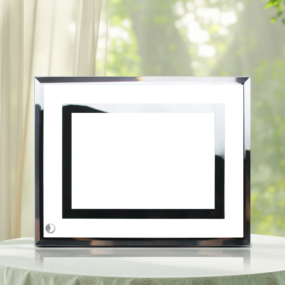 Mirror Edge Custom Photo Printing Frame Blank Sublimation Heat Press Thermal Transfer Glass Photo Frames Collections