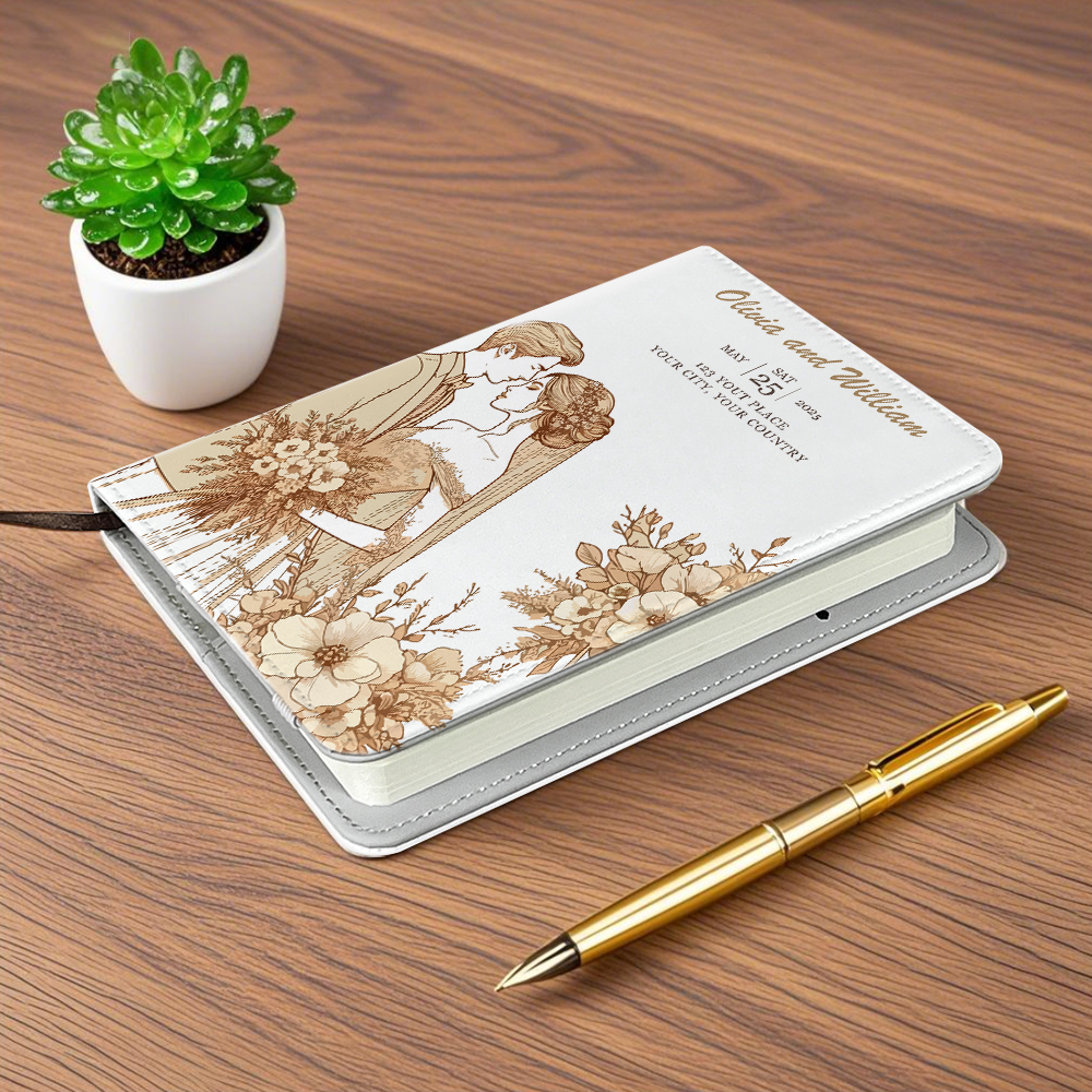 DIY Printing White Fabric Cover Sublimation Notebook Leather Lining & Elastic Strap High-quality A4, A5, A6 Sizes to choose