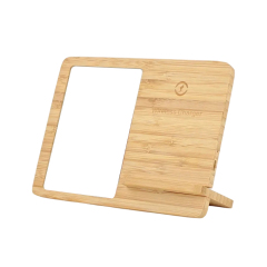 Sublimation Wooden Wireless Charger Phone Stand Customized Photo Frame Elegant Desk Decoration for iPhone 16/15/14/13/12/Samsung Galaxy S21+