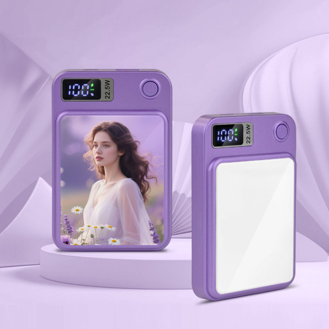 Customizable Sublimation Wireless 5000mAh Magnetic Portable Charger Power Bank Wireless Travel Fast Charger MagSafe Charge for iPhone 16/15/14/13/12 Series