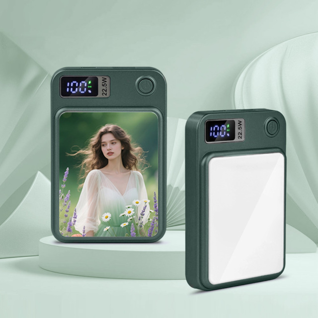 Customizable Sublimation Wireless 5000mAh Magnetic Portable Charger Power Bank Wireless Travel Fast Charger MagSafe Charge for iPhone 16/15/14/13/12 Series