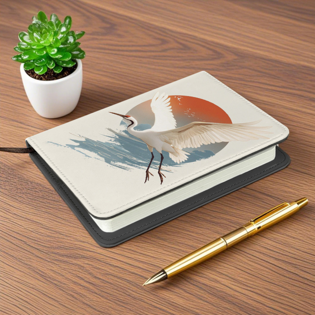 Sublimation PU Leather Notebook Heat Transfer DIY Lined Notebook Bound Notepad Single-side Printing Removable Cover Elegant PU A5,A6 Ruled Journal