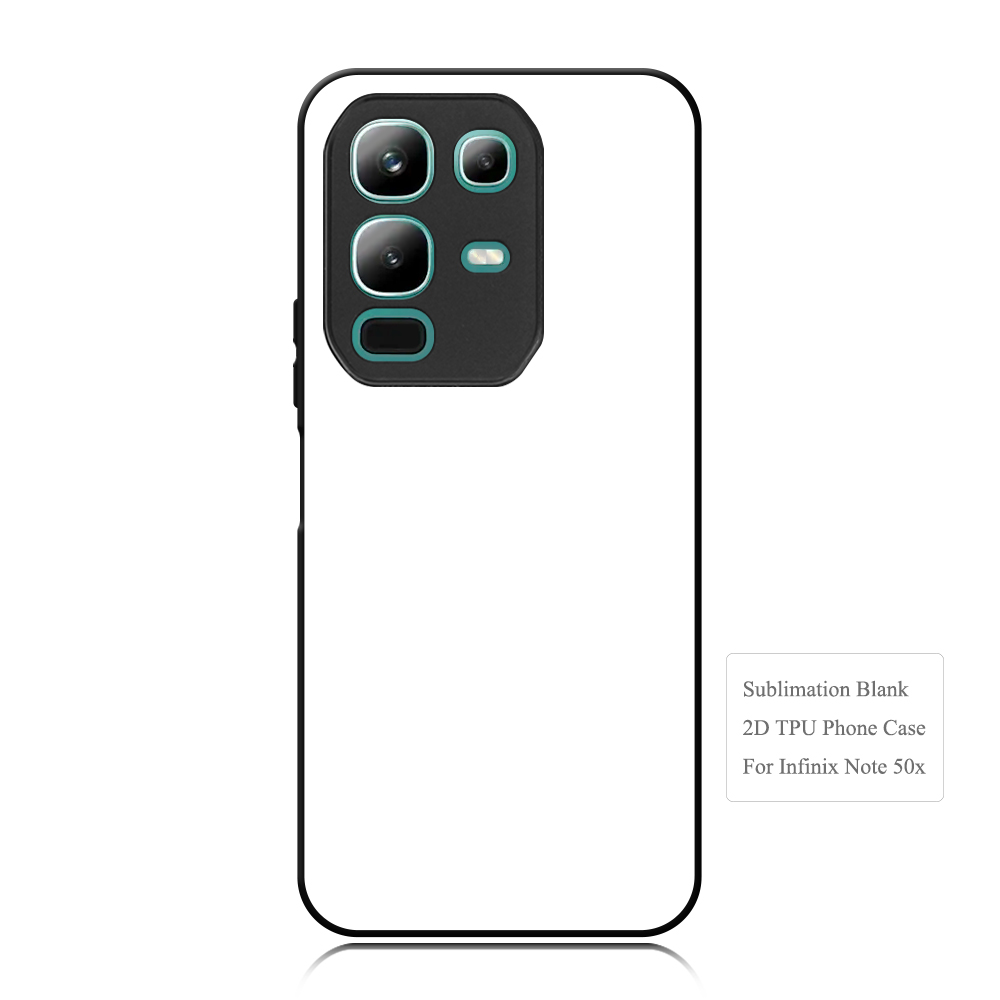 New Arrival!!! Sublimation 2D TPU Phone Case Heat Press DIY Phone Cover with Aluminum Insert for Infinix Note 50X 4G, Note 50 Pro+ 5G, Note 40 5G