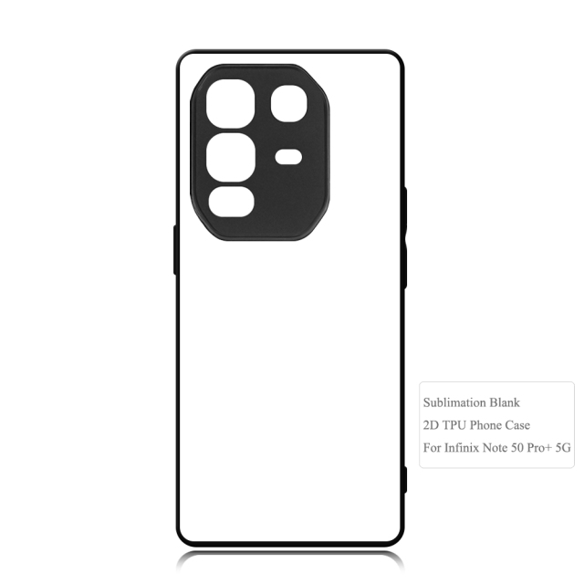 New Arrival!!! Sublimation 2D TPU Phone Case Heat Press DIY Phone Cover with Aluminum Insert for Infinix Note 50X 4G, Note 50 Pro+ 5G, Note 40 5G