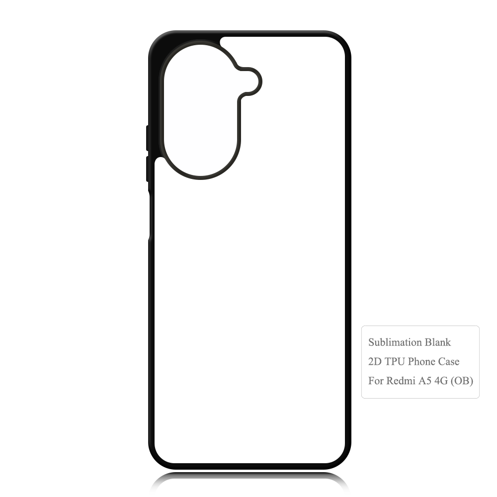 For Redmi A5 4G DIY Phone Case Sublimation 2D TPU Case With Aluminum Sheet For Heat Transfer Printing for Redmi A3