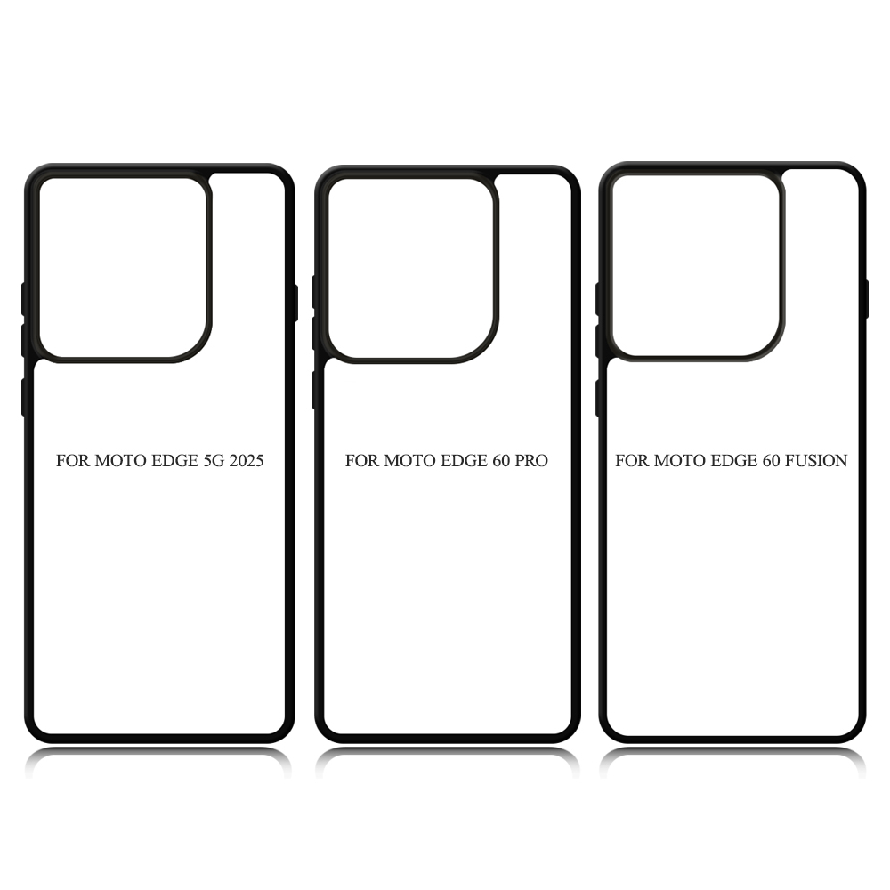 New Arrival Sublimation Blank 2D TPU Phone Case for Moto Edge 60 Pro, Edge 5G 2025, Edge 60 Fusion DIY Shell With Aluminum Sheet