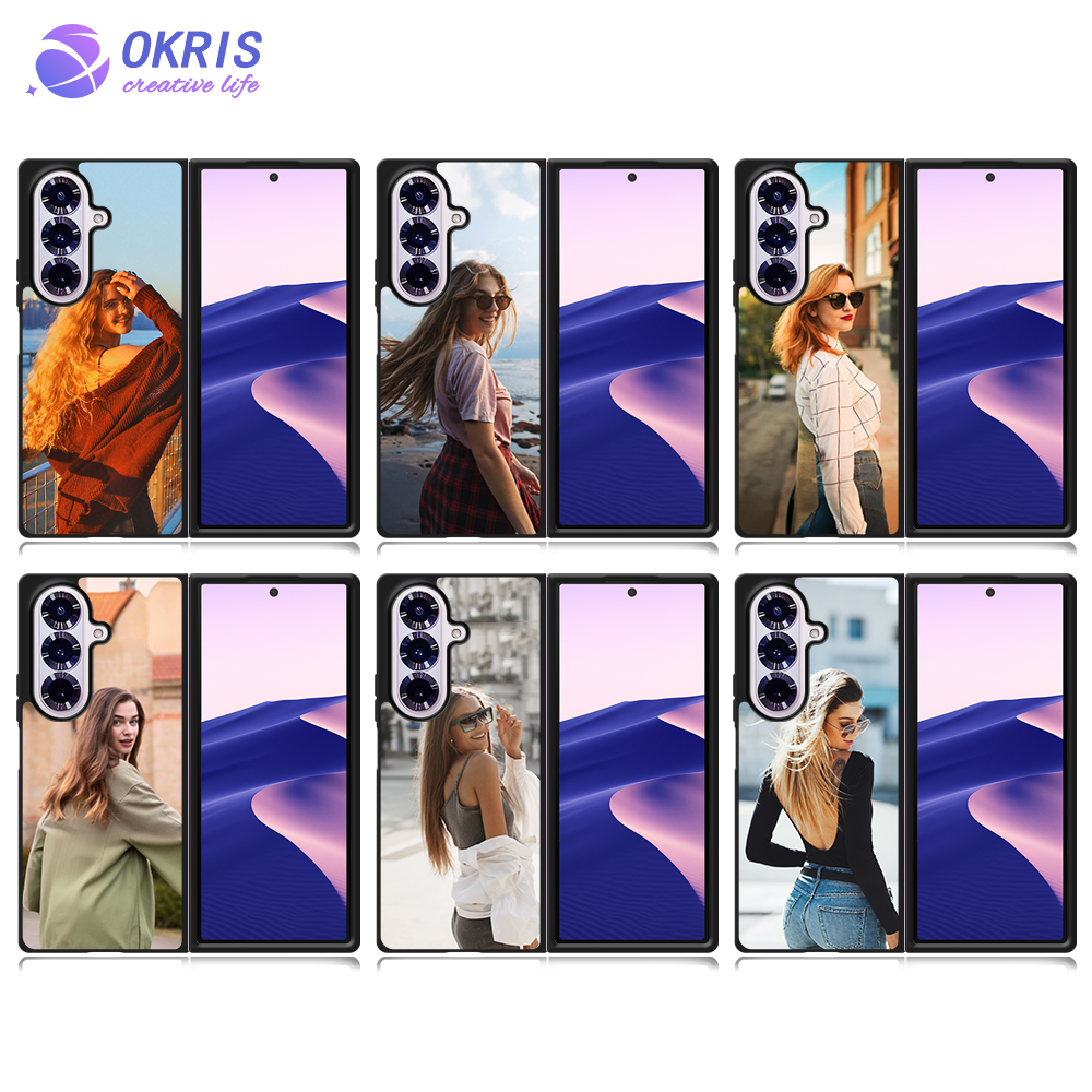 New Arrival Sublimation Blank 2D TPU Phone Case for Samsung Z Fold 7 DIY Shell With Aluminum Insert