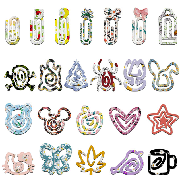 Custom Sublimation Acrylic Paperclips - Vibrant Full-Color Printing for Office & Promotions Personalized acrylic clips