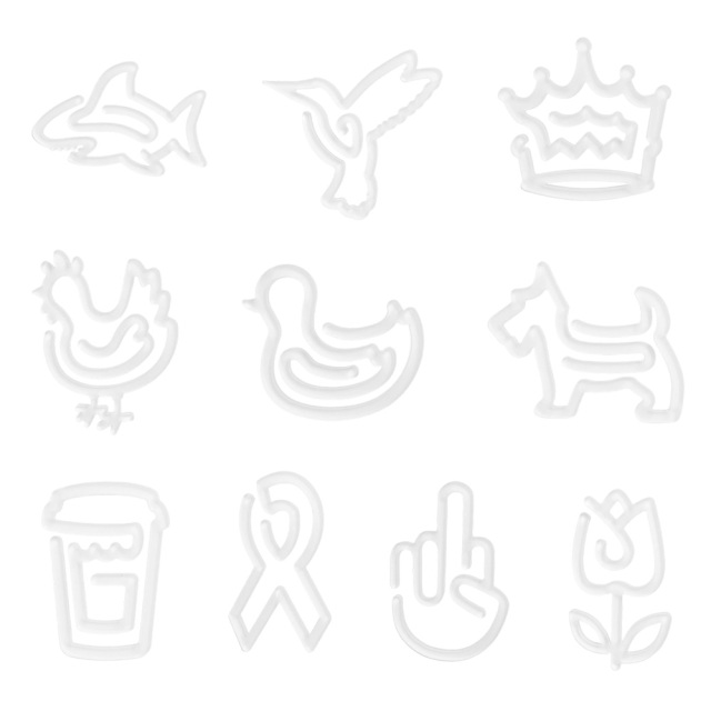 Custom Sublimation Acrylic Paperclips - Vibrant Full-Color Printing for Office & Promotions Personalized acrylic clips