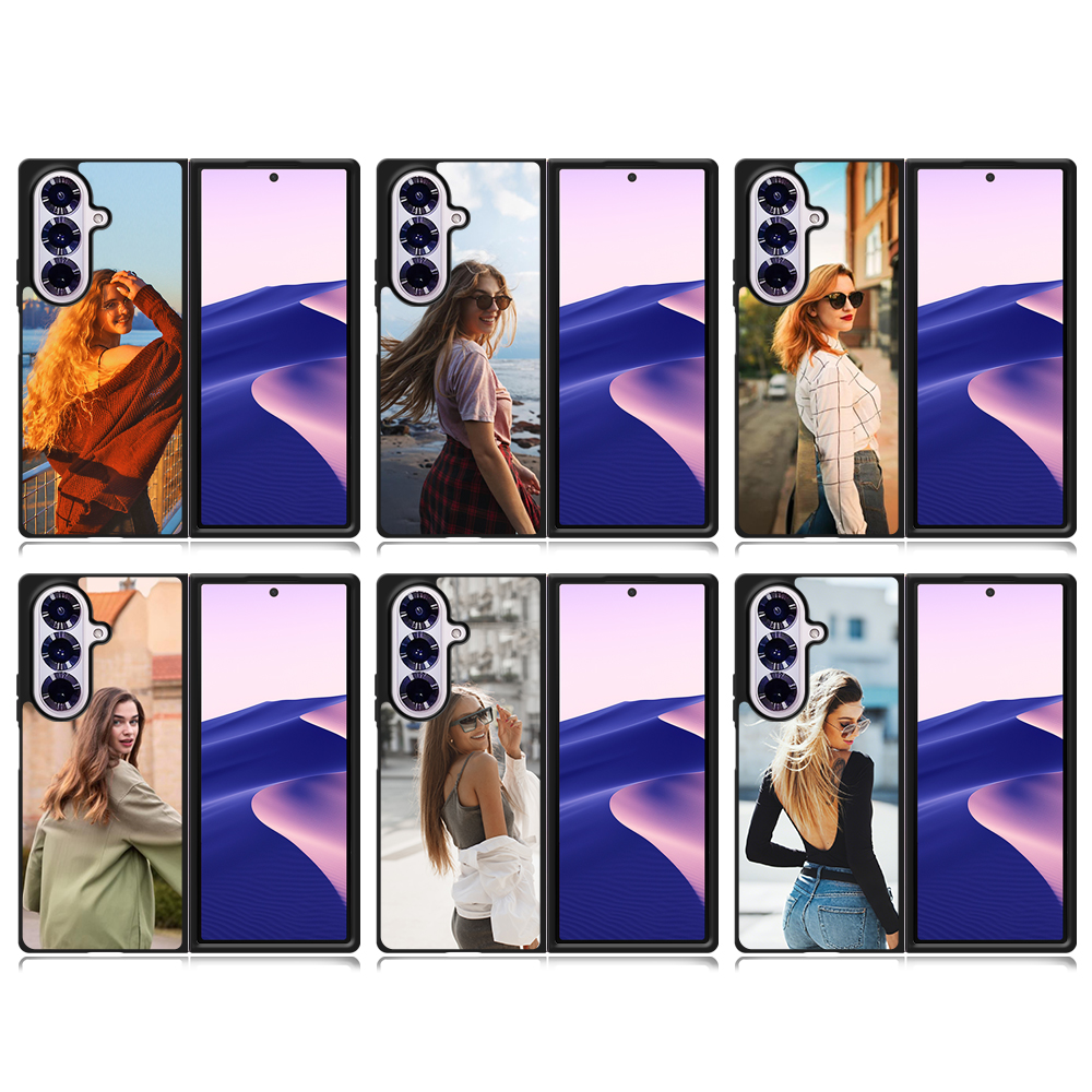 New Arrival Sublimation Blank 2D TPU Phone Case for Samsung Z Fold 7 DIY Shell With Aluminum Insert