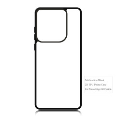 New Arrival Sublimation Blank 2D TPU Phone Case for Moto Edge 60 Pro, Edge 5G 2025, Edge 60 Fusion DIY Shell With Aluminum Sheet