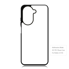 For Redmi A5 4G DIY Phone Case Sublimation 2D TPU Case With Aluminum Sheet For Heat Transfer Printing for Redmi A3